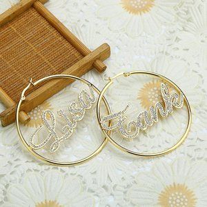 Your name earrings, Jaalal personalized earrings